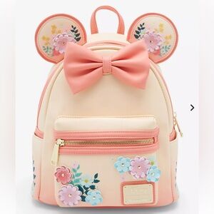Loungefly Disney Minnie Mouse Floral Ears Mini Backpack - BoxLunch Exclusive